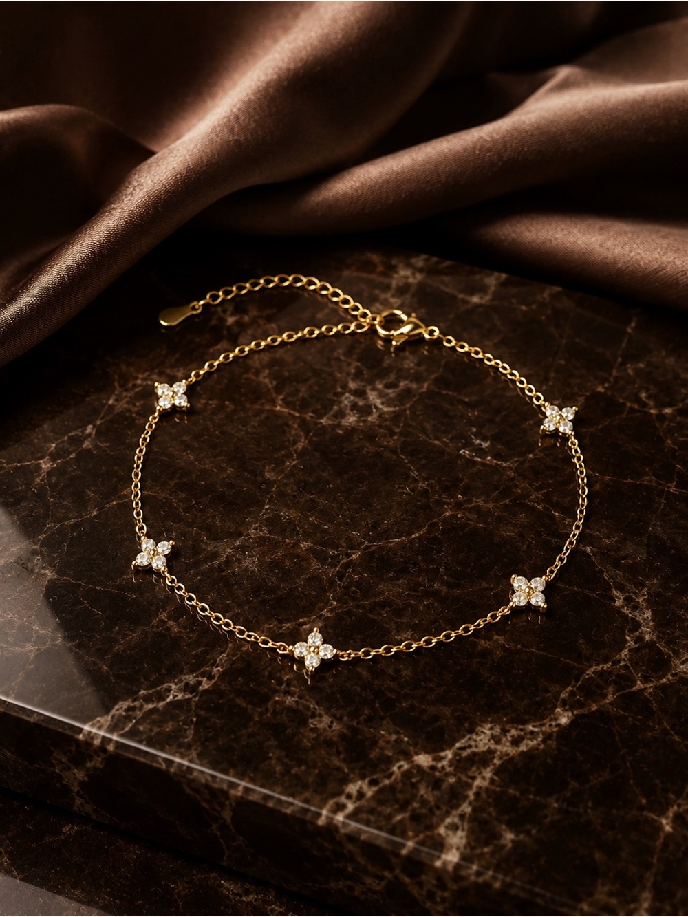 Étoile Blossom CZ Anklet ⭐